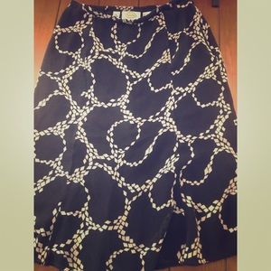 Talbots Silk Skirt